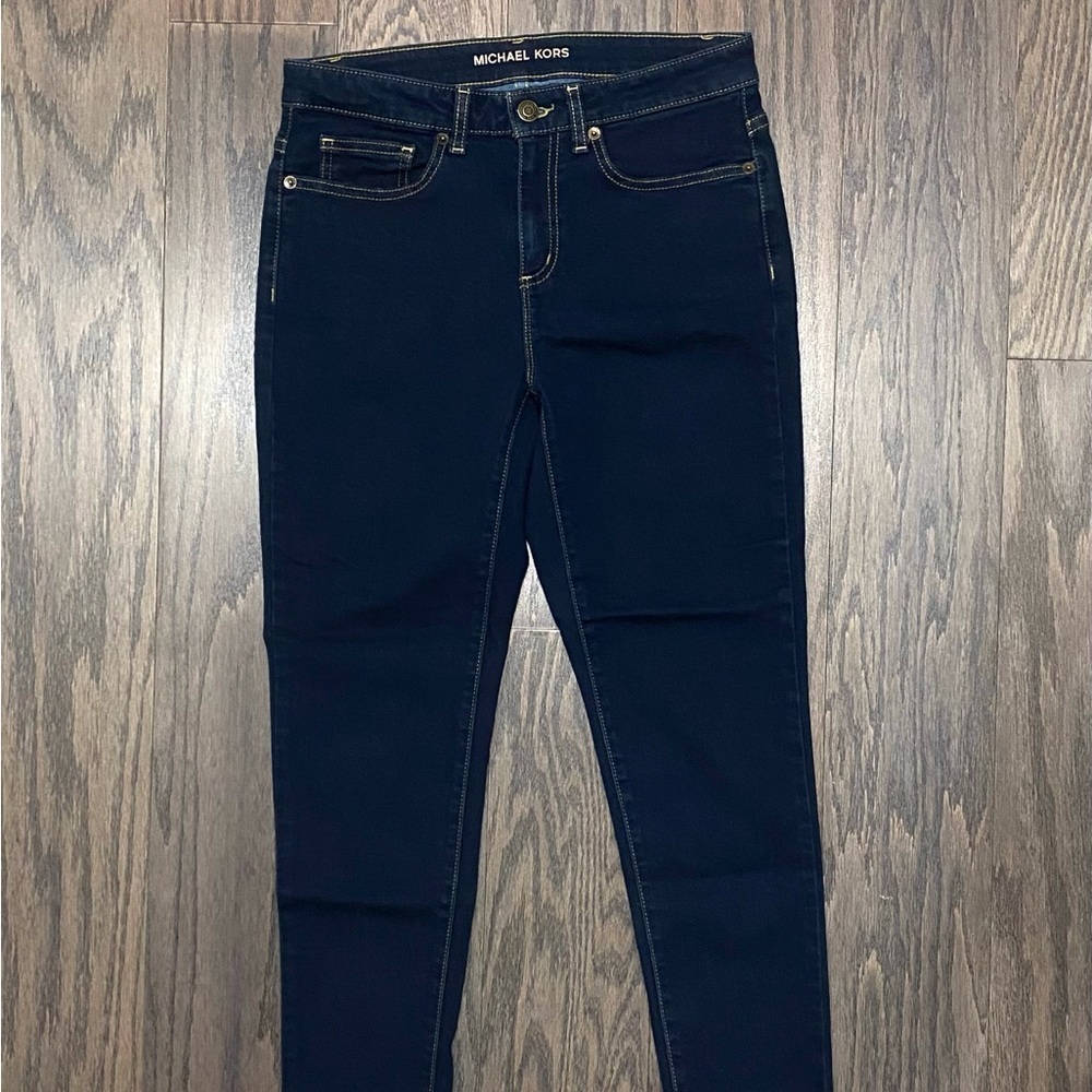 MICHAEL Michael Kors Blue Ankle Cropped Jeans - Picture 7 of 12